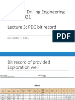 GE-3087: Drilling Engineering Spring 2021 Lecture 3: PDC Bit Record