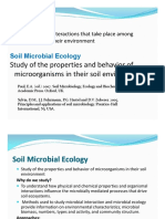 Study of The Properties and Behavior of Microorganisms in Their Soil Environment