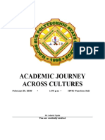 Academic Journey Across Cultures