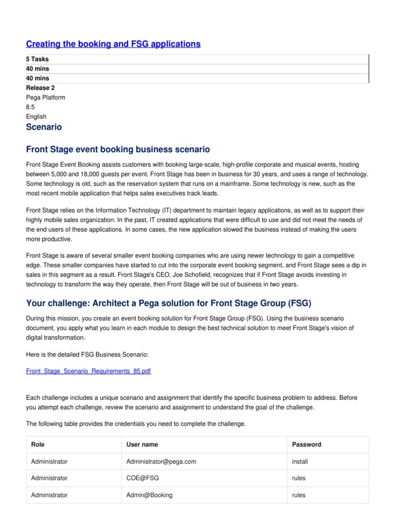 Creating The Booking and FSG Applications | PDF | Virtual Machine ...