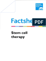 Stem Cell Therapy Factsheet