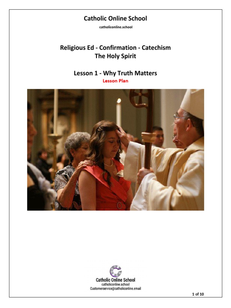 Truth in Catholic Confirmation Education | PDF | Confirmation | Catechism