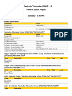 Cat Electronic Technician 2020C v1.0 Product Status Report