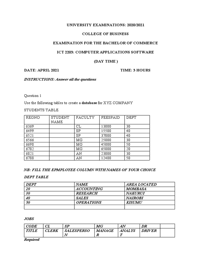 Database and Fee Management Tasks | PDF | Computer File | Worksheet