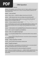 CRM Question