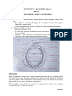 End of Term Two - July Series Exams. CAE/J/21 Marking Scheme - Vehicle Technology Question One