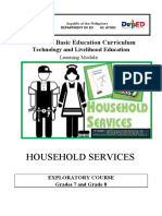 K to 12 Household Services Module Exploratory Course