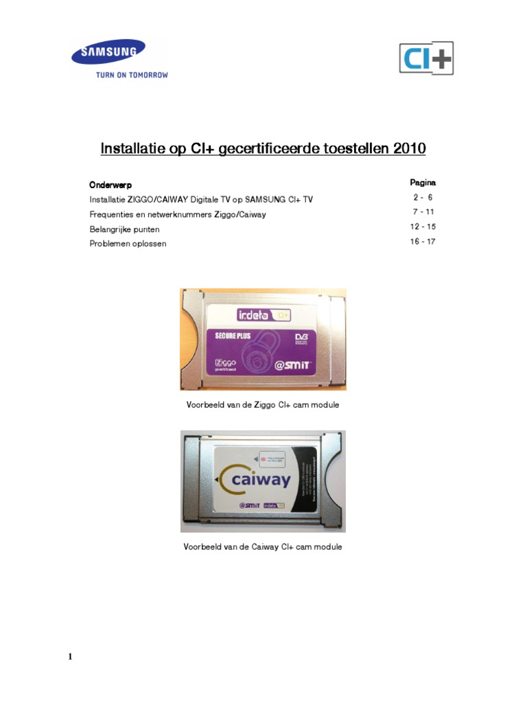 SEBN - CI - Installatie - 2010 Samsung | PDF