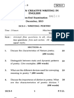 DCE-5 Diploma in Creative Writing in English Term-End Examination December, 2013 Writing Poetry
