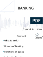 Banking: Prepared by - Nisha