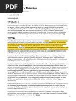 Postoperative Urinary Retention Overview | PDF | Urination | Urology