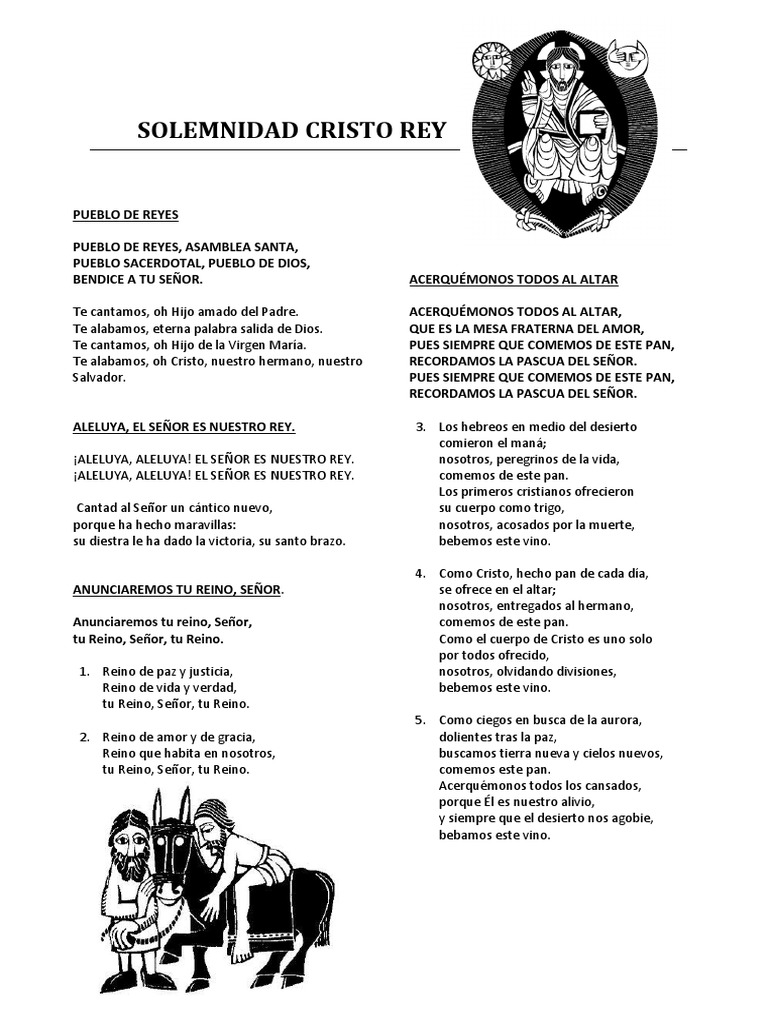 Solemnidad Cristo Rey PDF Cristo (título) Pascua de Resurrección