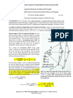 Mathematical Analysis of Spherical Triangle (Application of HCR's Theory & Inverse Cosine Formula)