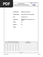 Calculation Report Open Drain Pipe Line Size Calculation: MS002-PR-CAL-012-93201