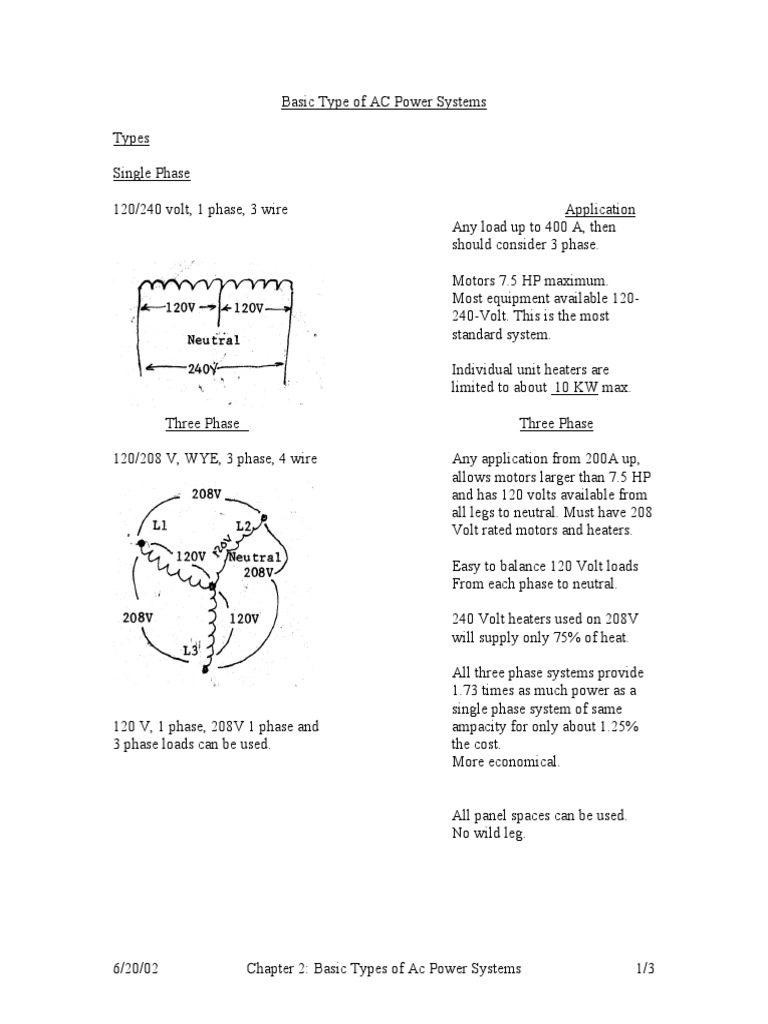 1 Basicac Systems Pdf Mains Electricity Power Engineering