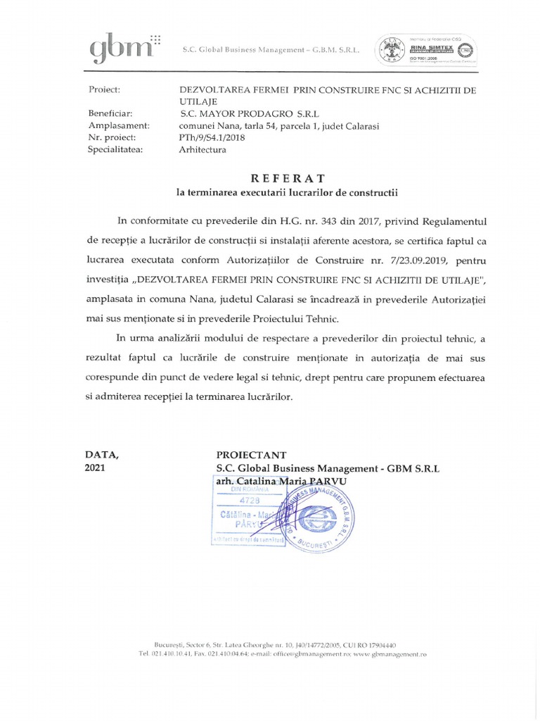 Referate La Terminarea Lucrarilor | PDF