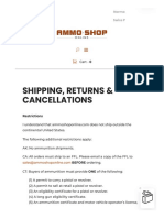 Shipping, Returns & Cancellations - Ammo Shop Online
