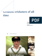Top 25 Cricketers of All Time by Ray Mirra