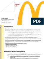 McDonalds Raport Podsumowujacy Badania.