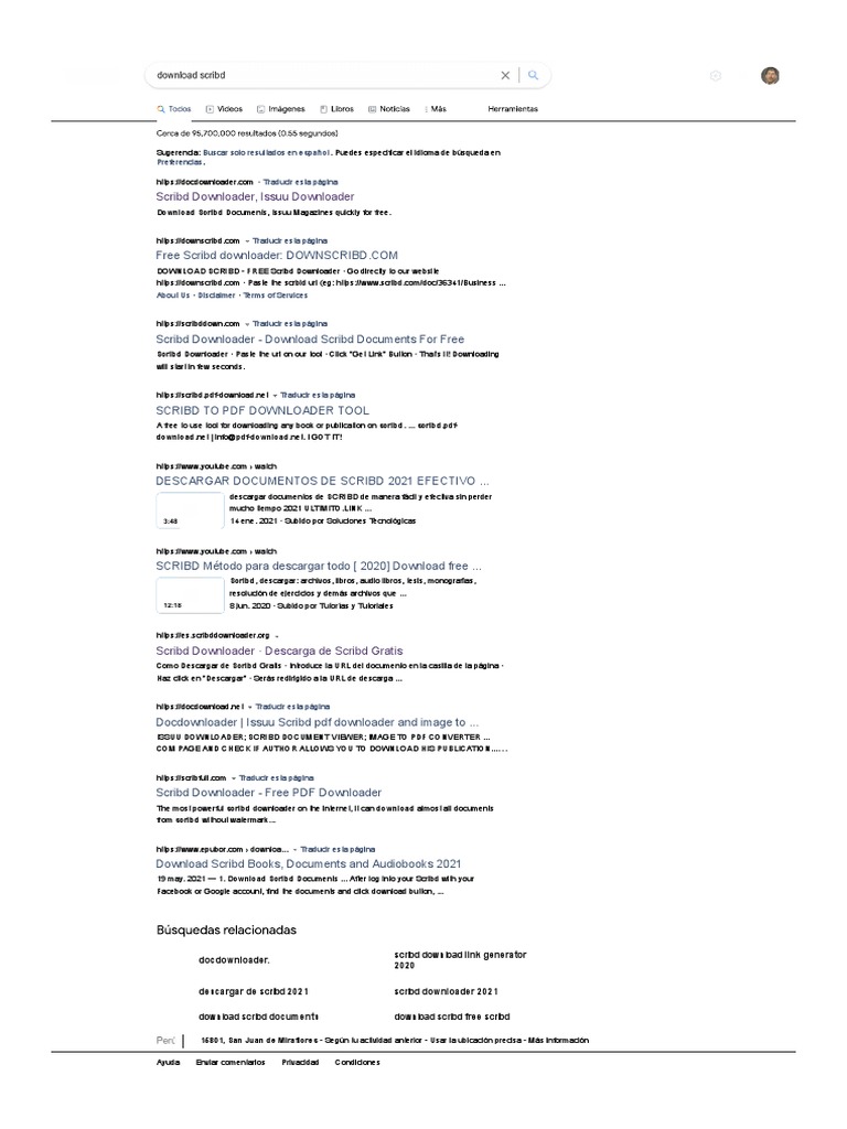 Scribd downloader issuu downloader buscar solo resultados en espa ol