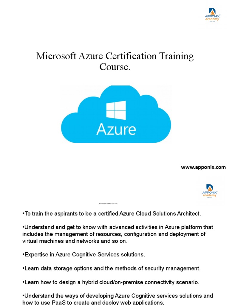 Microsoft Azure Certification Training Course. Get Certified Today ...