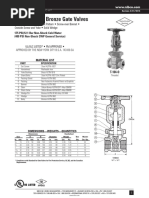 175 PSI WWP Bronze Gate Valves: 175 PSI/12 .1 Bar Non-Shock Cold Water (400 PSI Non-Shock CWP General Service)