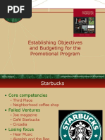 Establishing Objectives and Budgeting For The Promotional Program