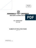 Annamalai University: B.A. Sociology