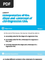 U213Interpretation of The Slope and Y-Intercept of The Regression Line