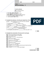 File Test 7 Reading and Writing A: Grammar 1 Underline The Correct Word or Phrase