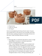 Chocolate Mousse