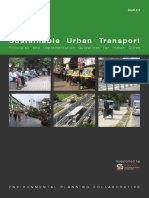 Draft Report On Sustainable Urban Transport - Principles and Guidelines For Indian Cities