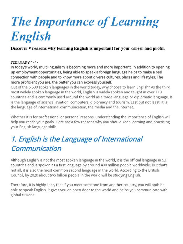 research about english language pdf