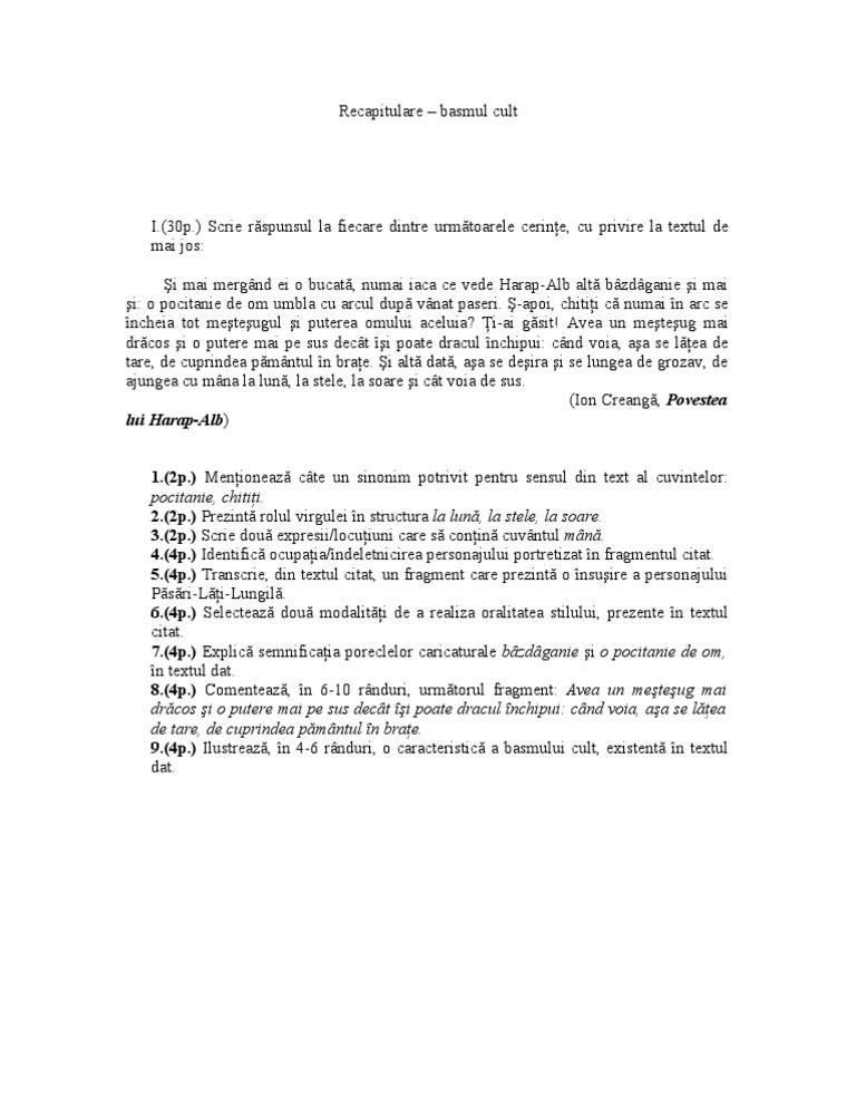 Recapitulare | PDF