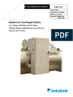 Starters For Centrifugal Chillers: Installation, Operation and Maintenance Manual