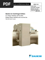 Starters For Centrifugal Chillers: Installation, Operation and Maintenance Manual