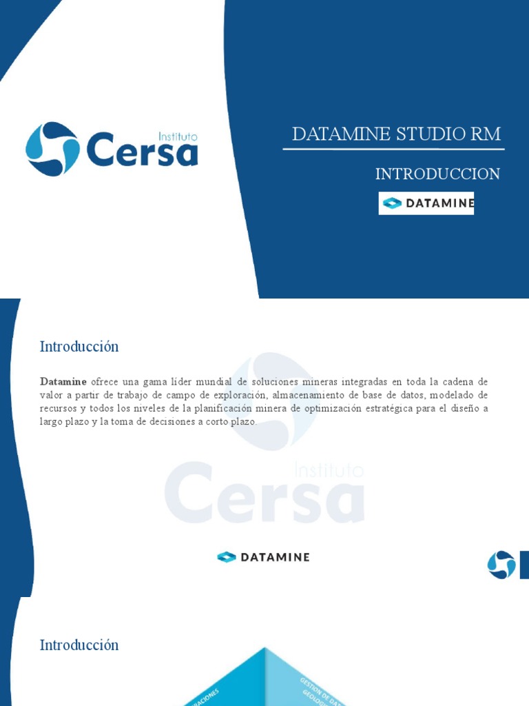 Guía de Datamine Studio RM | PDF | Arte | Informática