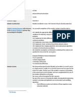 Module Code Module Name ECTS Weighting Semester Taught Module Coordinator/s With Reference To The and How They Are Developed in Discipline