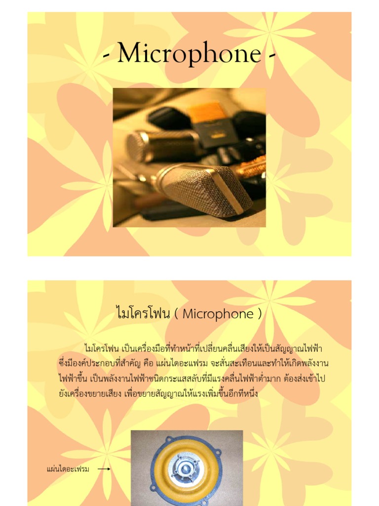 Microphone | PDF