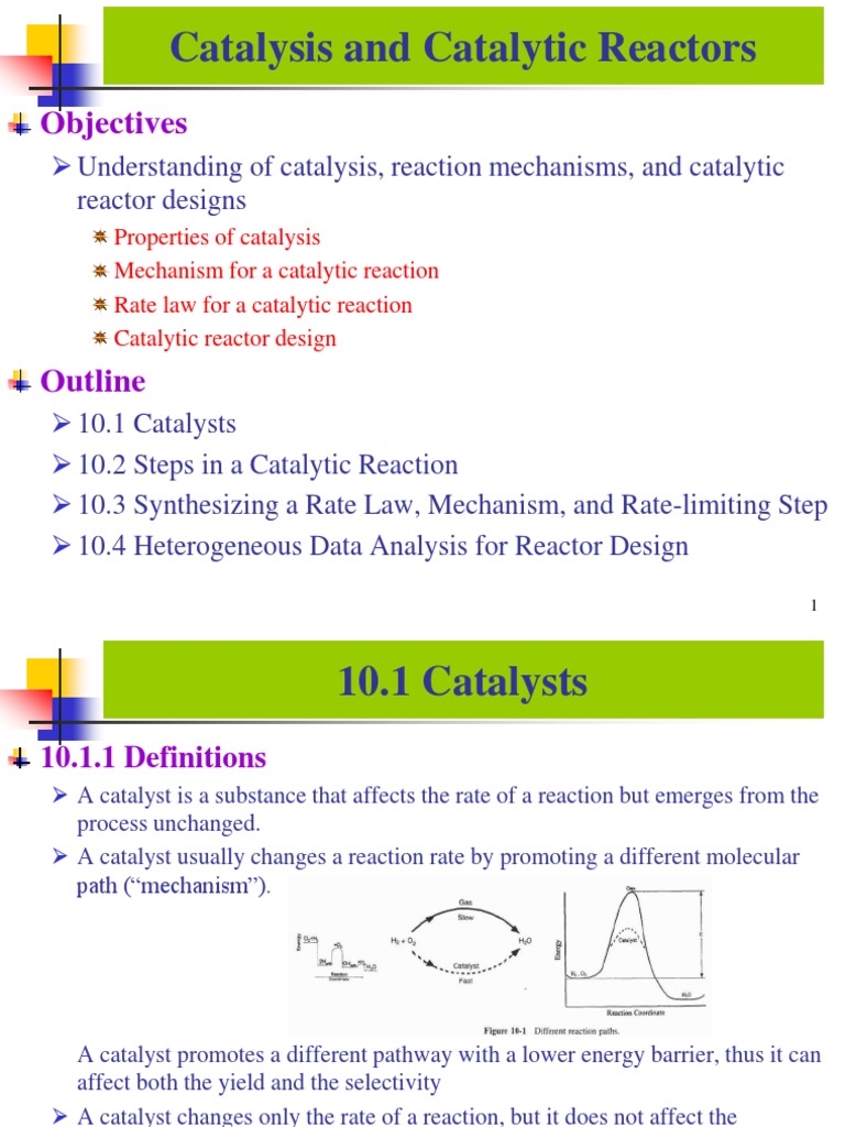 Heterogeneous Catalysis and Reactor Design | PDF | Catalysis ...