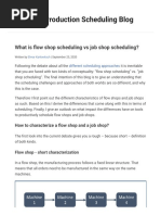 Job Shop Scheduling Vs Flow Shop Scheduling