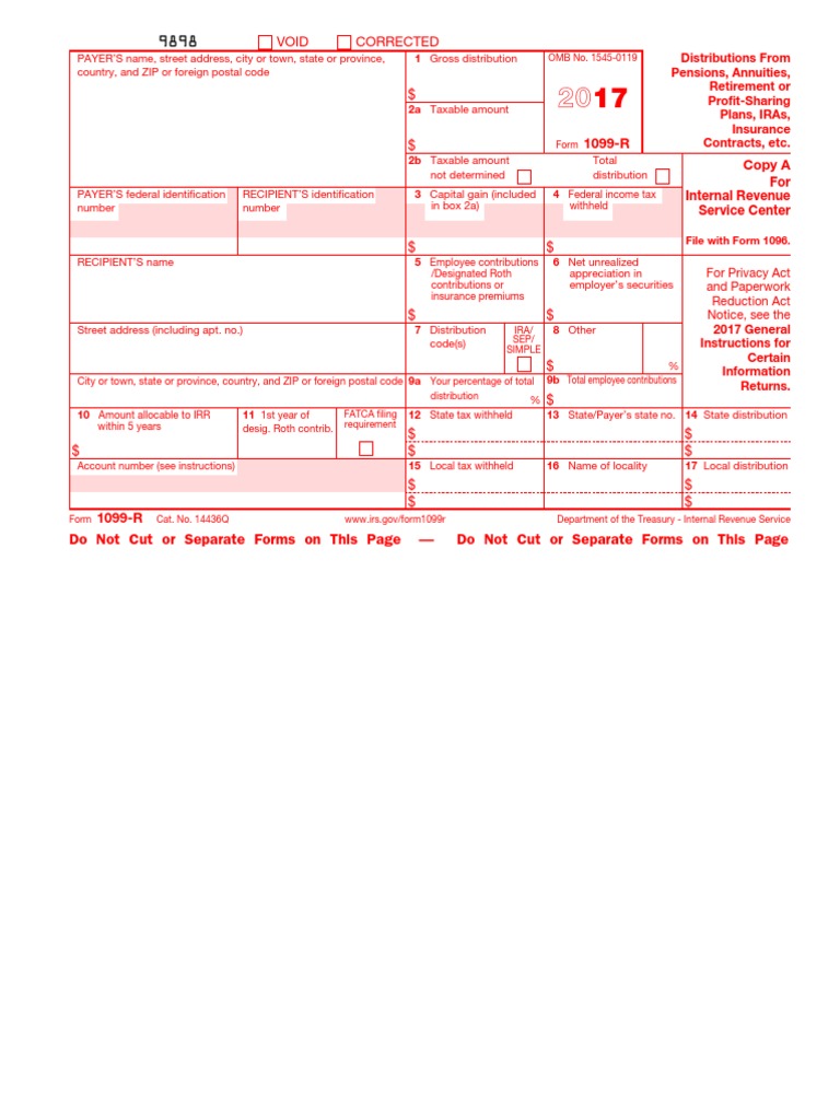 1099-r FREE | PDF | Individual Retirement Account | Income Tax In The ...