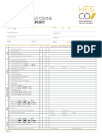 Hesco Crane Inspection Monthly Tower Crane Inspection Checklist