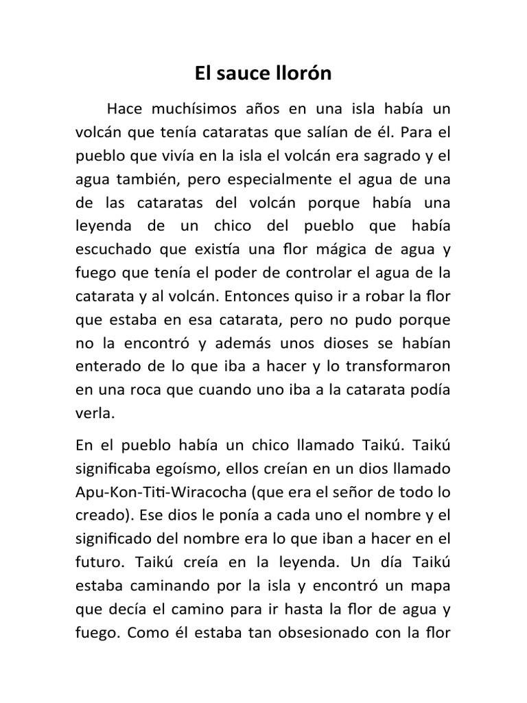 El Sauce Llorón PDF