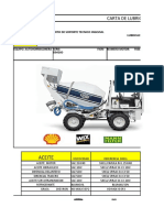 Carta de Lubricacion Autohormigonera Fiori DB426CV