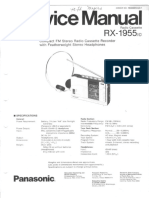 Panasonic rx-1955 Service Manual