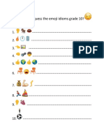Can You Guess The Emoji Idioms Grade 10