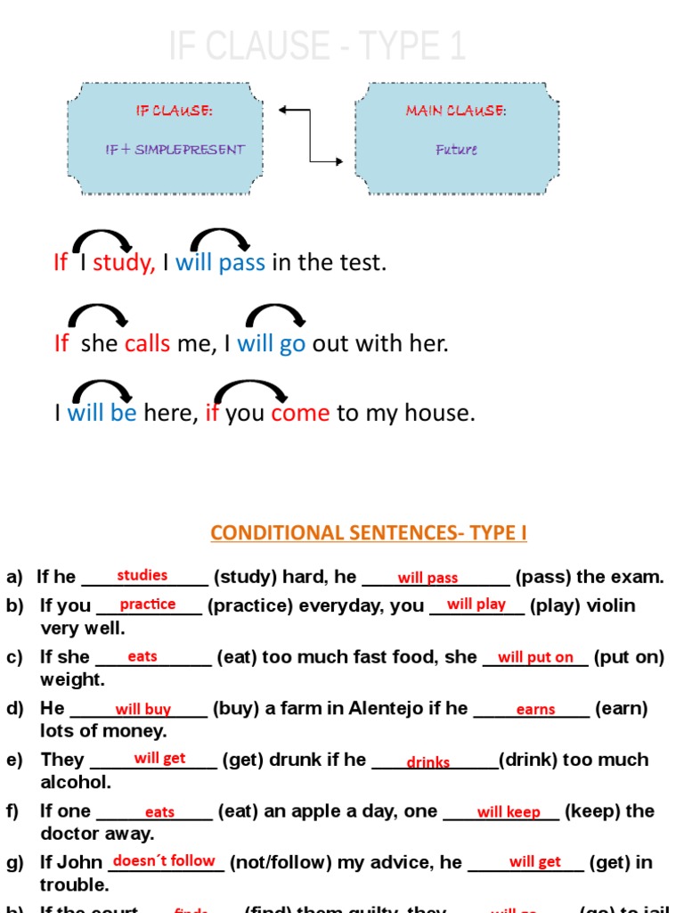Conditionals 1 - First Conditional | PDF | Language Arts & Discipline