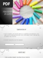 Vim Editor in Linux
