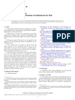 Effectiveness of Admixture For Soil